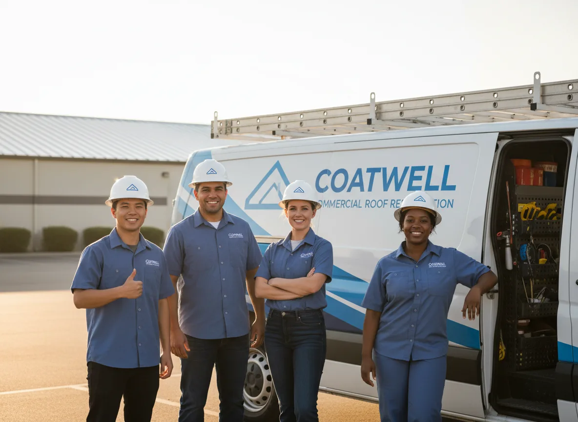 Commercial roof coating company in Levasy, MO